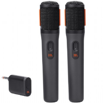 Microfone JBL PartyBox Wireless Mic com 2 Microfones - Preto